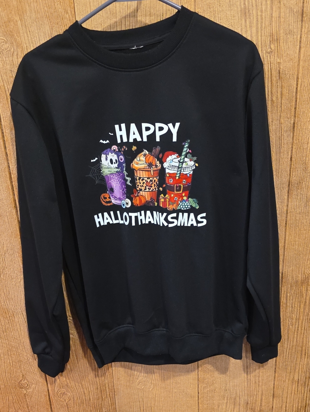Happy Hallowthanksmas Sweatshirt Size M